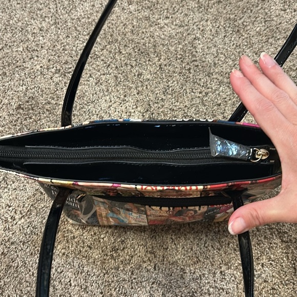 NWOT Michelle Obama First Lady Glossy Magazine Print Collage Vinyl Handbag Purse - Picture 11 of 16